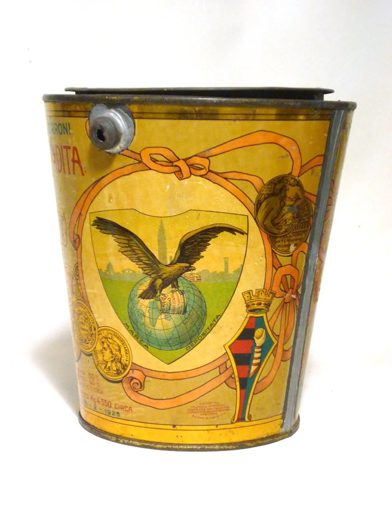 Scatola di senape in latta di Dondi Lorenzo, anni '30 6