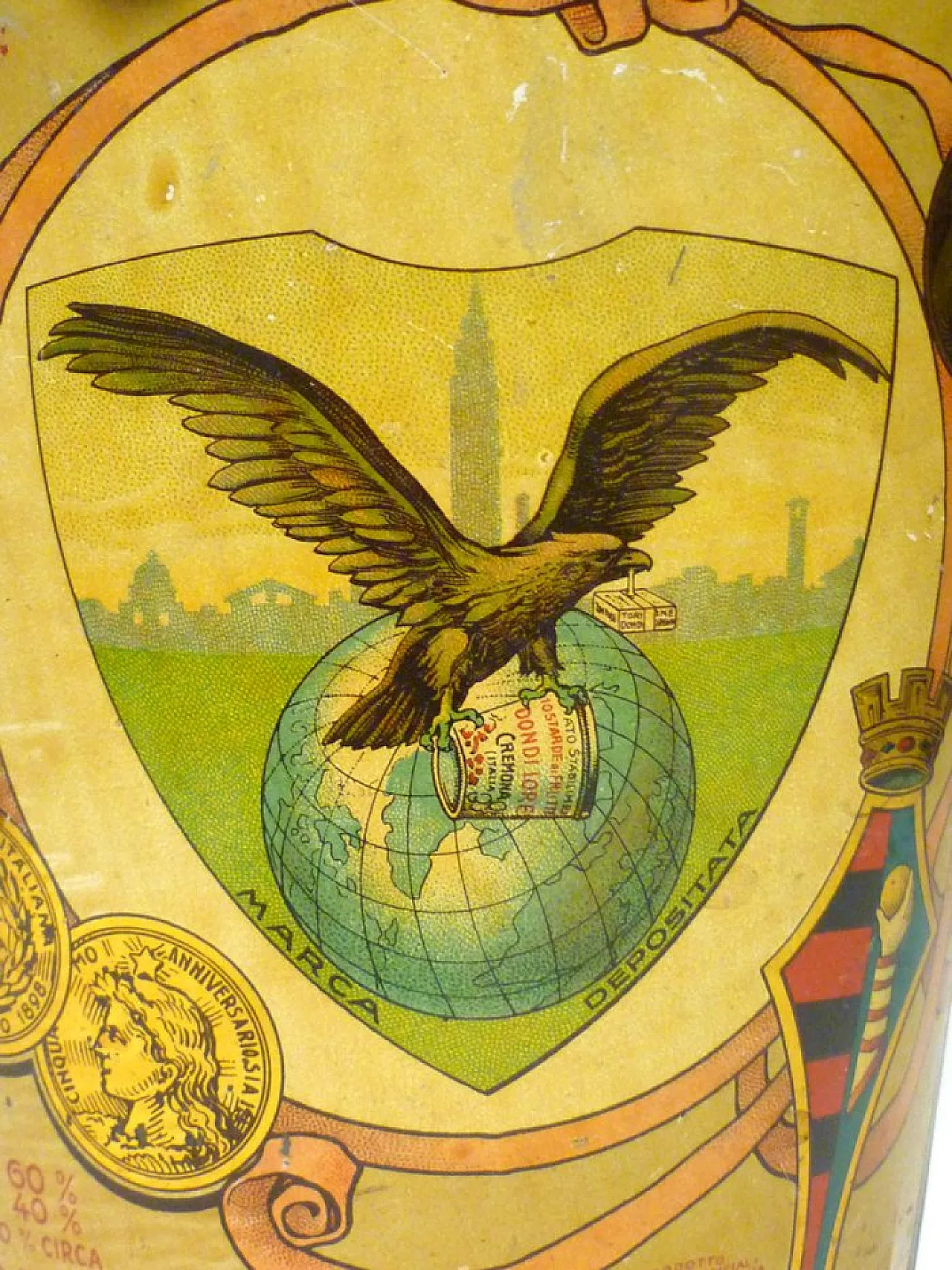 Scatola di senape in latta di Dondi Lorenzo, anni '30 9