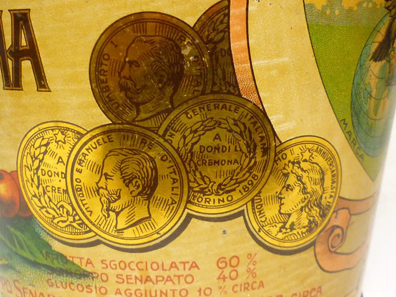 Scatola di senape in latta di Dondi Lorenzo, anni '30 10