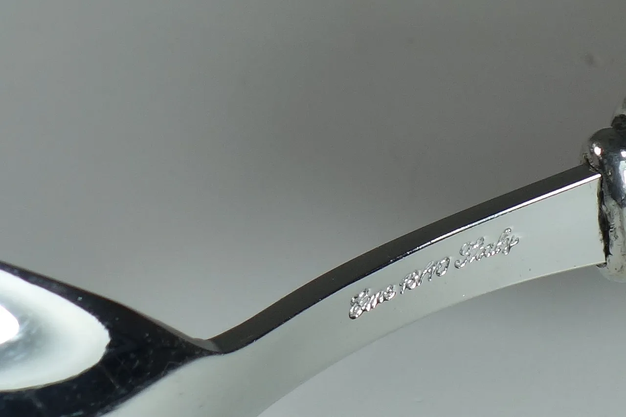 Cucchiaio da portata in metallo di Piero Figura per Atena, anni '80 5