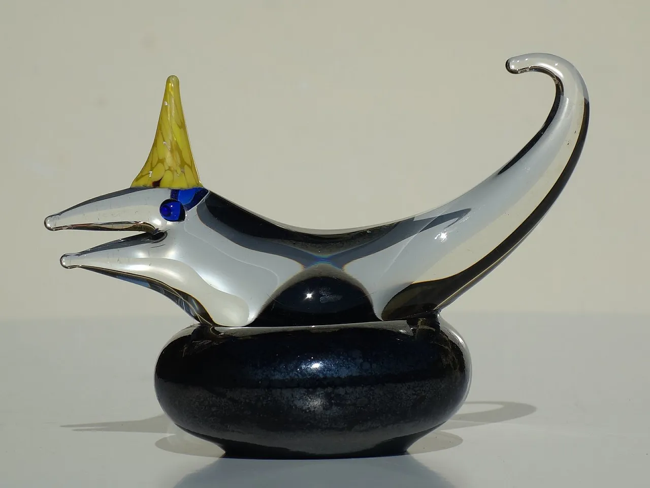 Scultura Dodo Bird in vetro di Novosad & Syn, anni '80 1