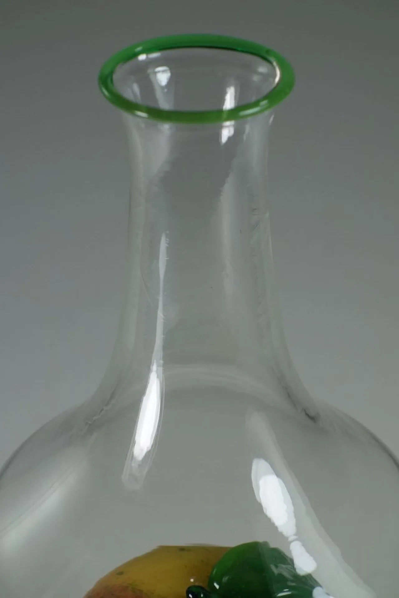 Apple Murano glass bottle vase sculpture, 1980s 4