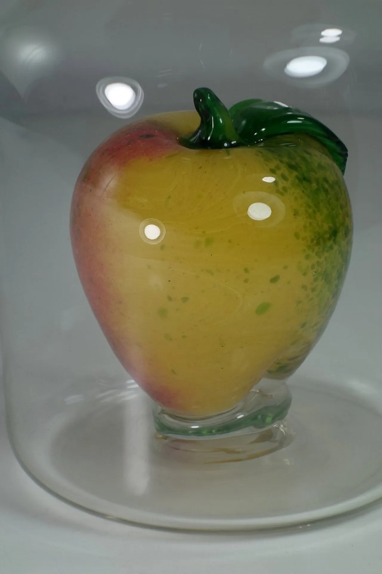 Apple Murano glass bottle vase sculpture, 1980s 6