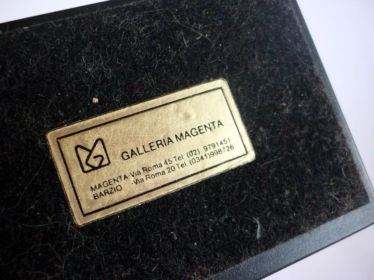 Scultura astratta in bronzo di Carlo Brera, anni '70 7