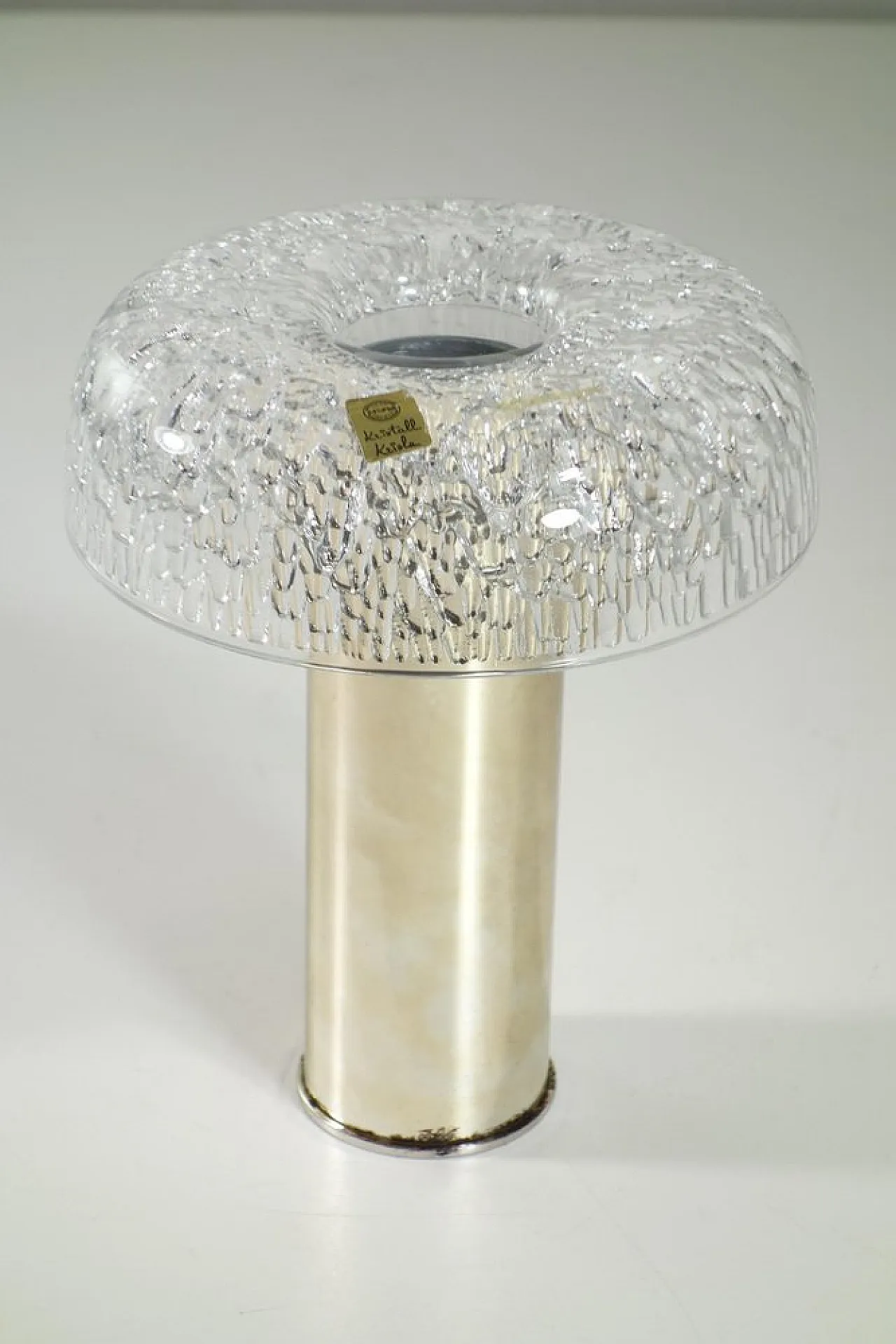 Vaso Space Age in cristallo argentato di Kristall Krisla, anni '60 2