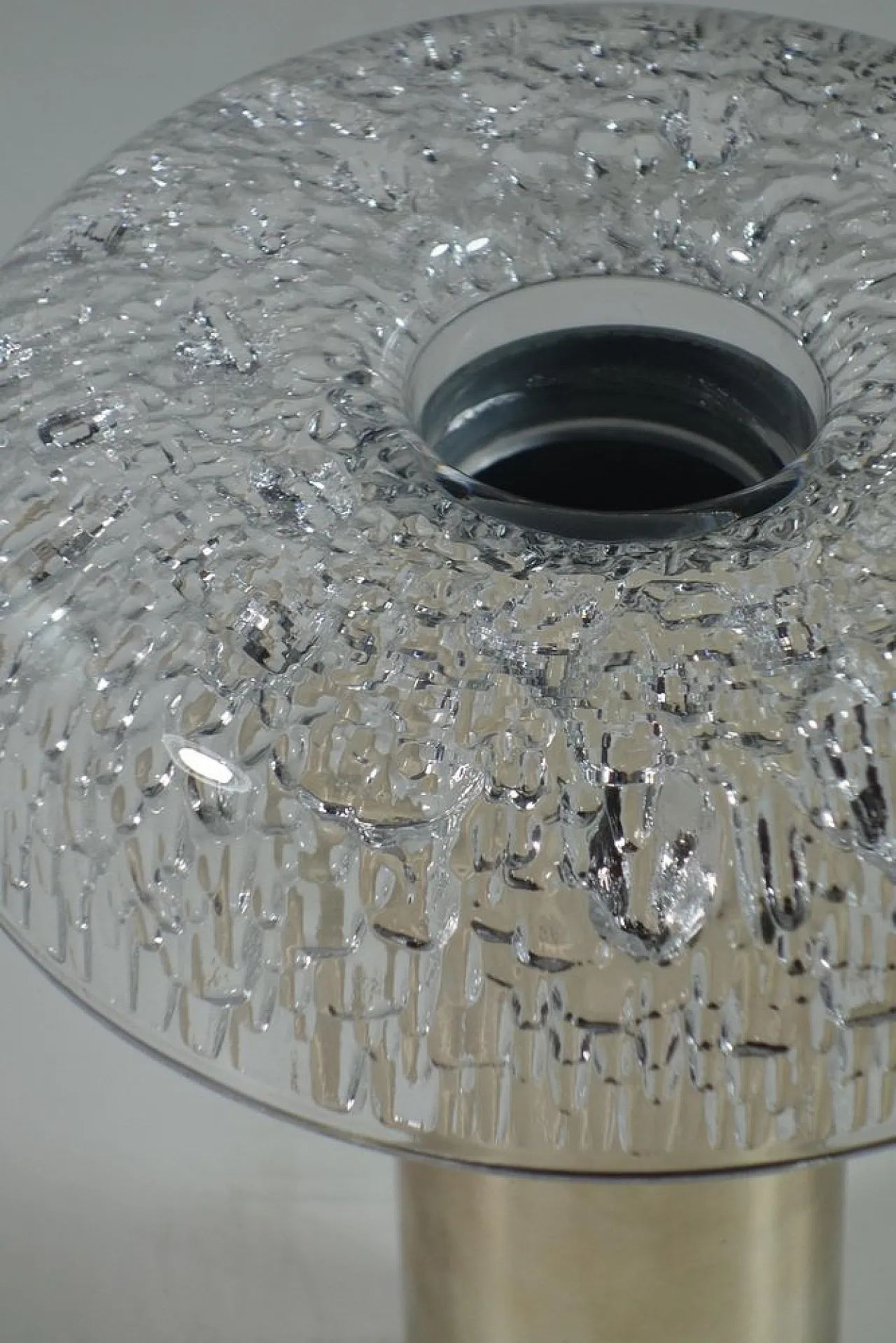 Vaso Space Age in cristallo argentato di Kristall Krisla, anni '60 7