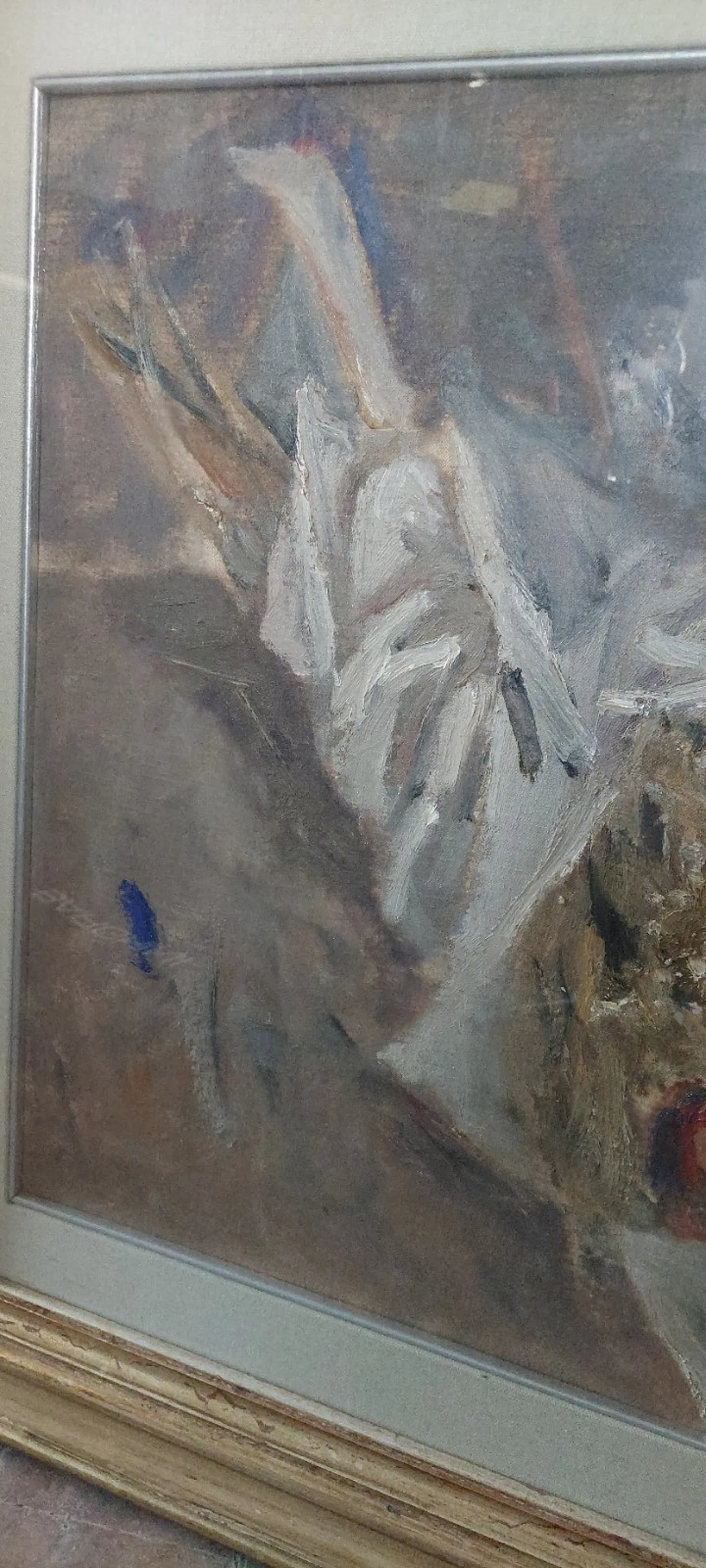 Still Life by Giuseppe Manfredi, oil on cardboard, 20th century 2