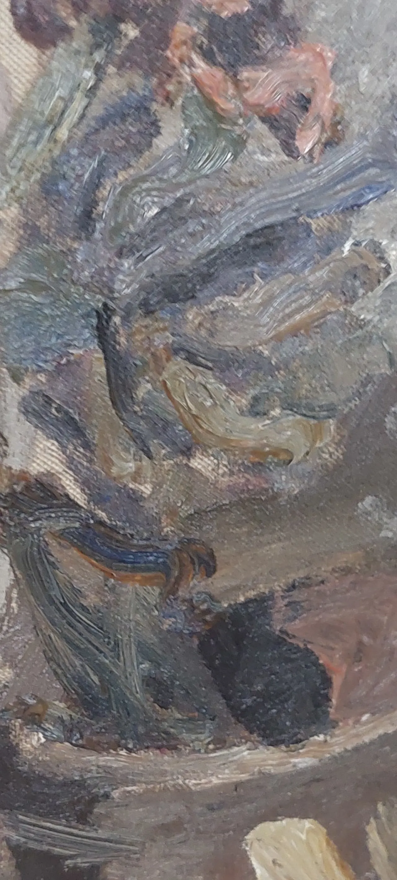 Brocche con fiori di Giuseppe Manfredi, olio su cartone, '900 3