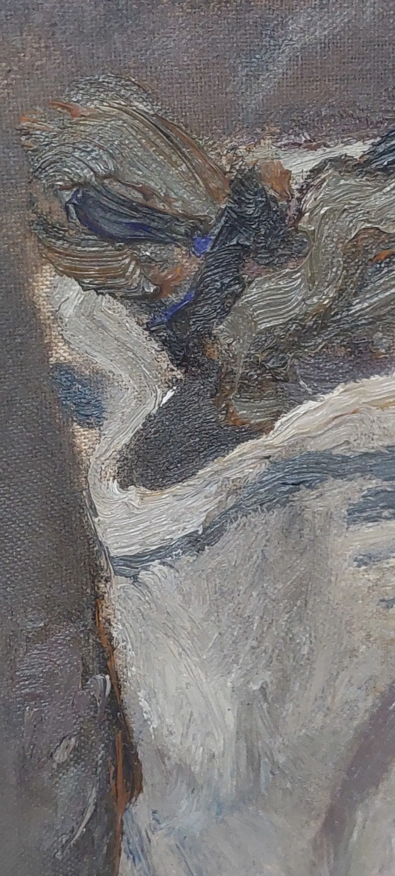 Brocche con fiori di Giuseppe Manfredi, olio su cartone, '900 4