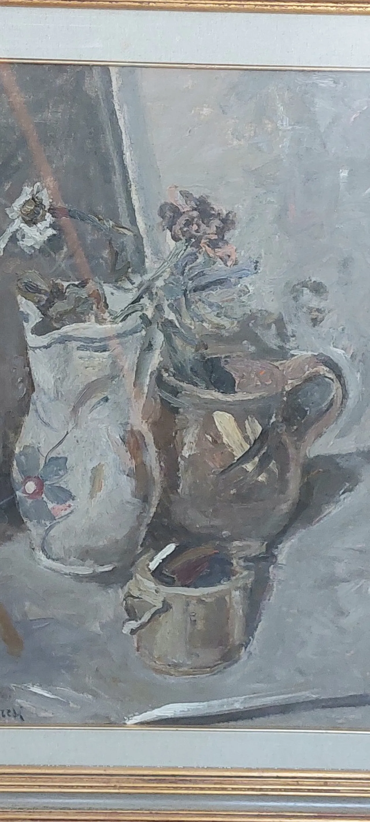 Brocche con fiori di Giuseppe Manfredi, olio su cartone, '900 8