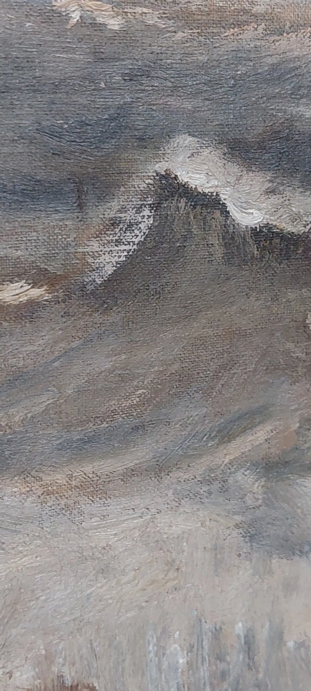 Marina by Giuseppe Manfredi, oil on cardboard, 1900s 9