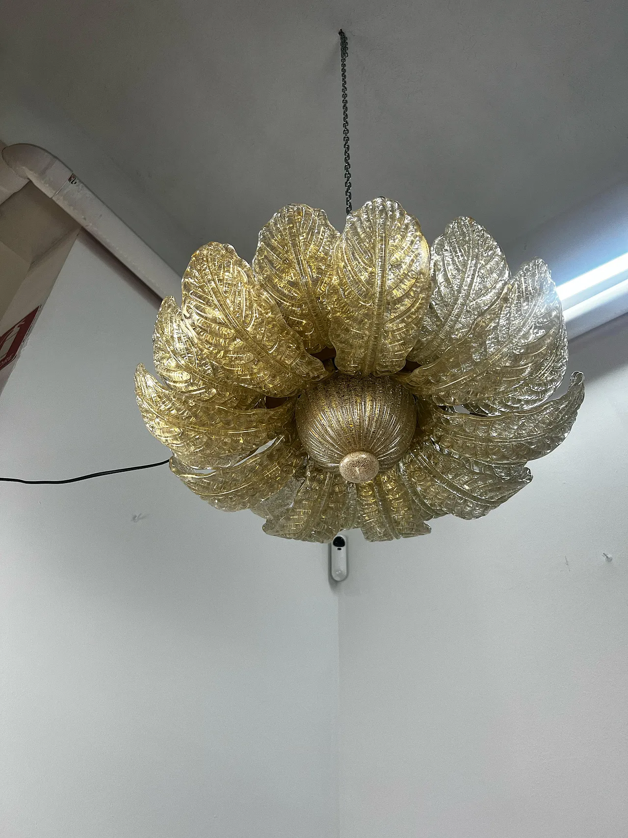 Barovier & Toso ceiling light, 70s 1