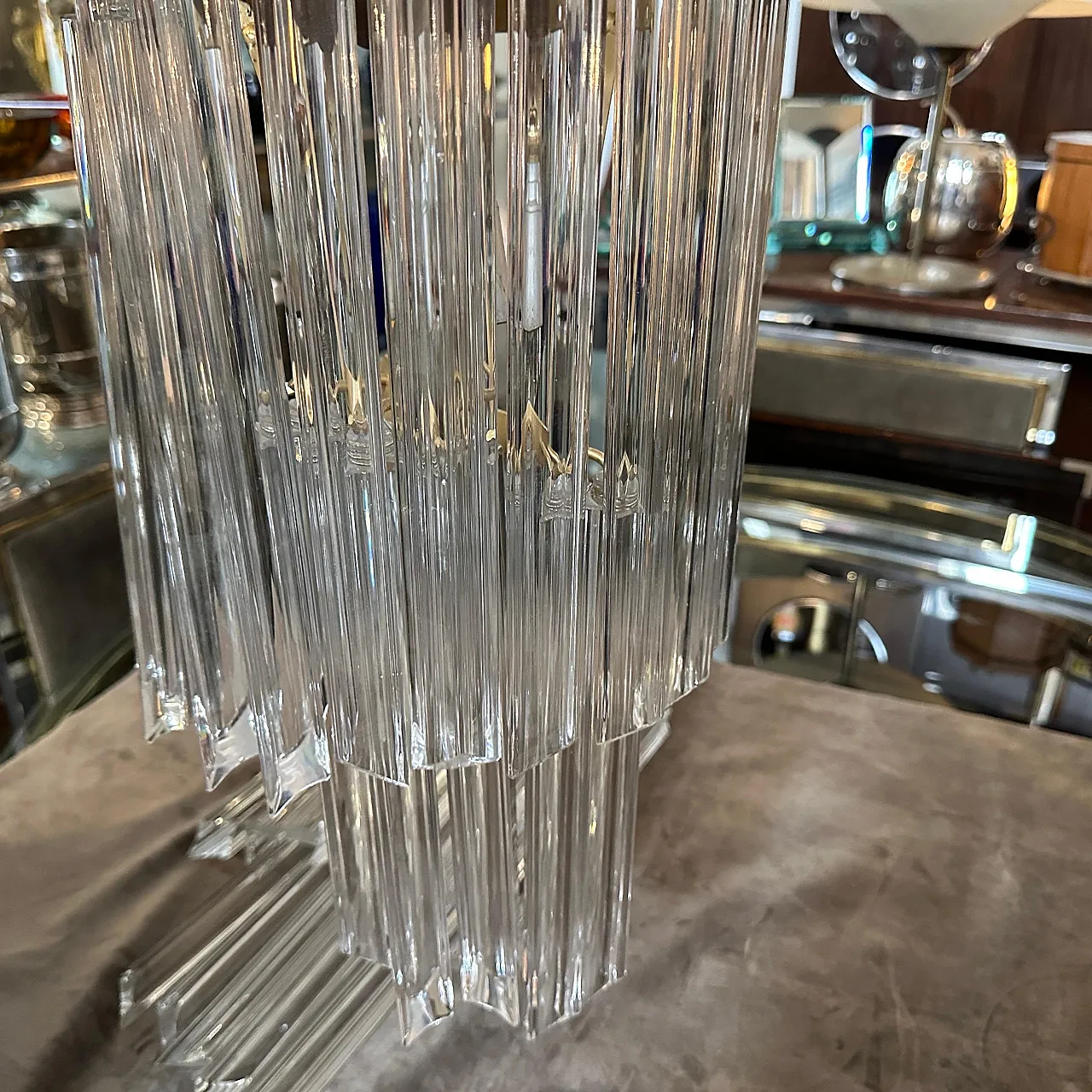 Pair of Murano glass wall sconces by Venini, 1970s 8