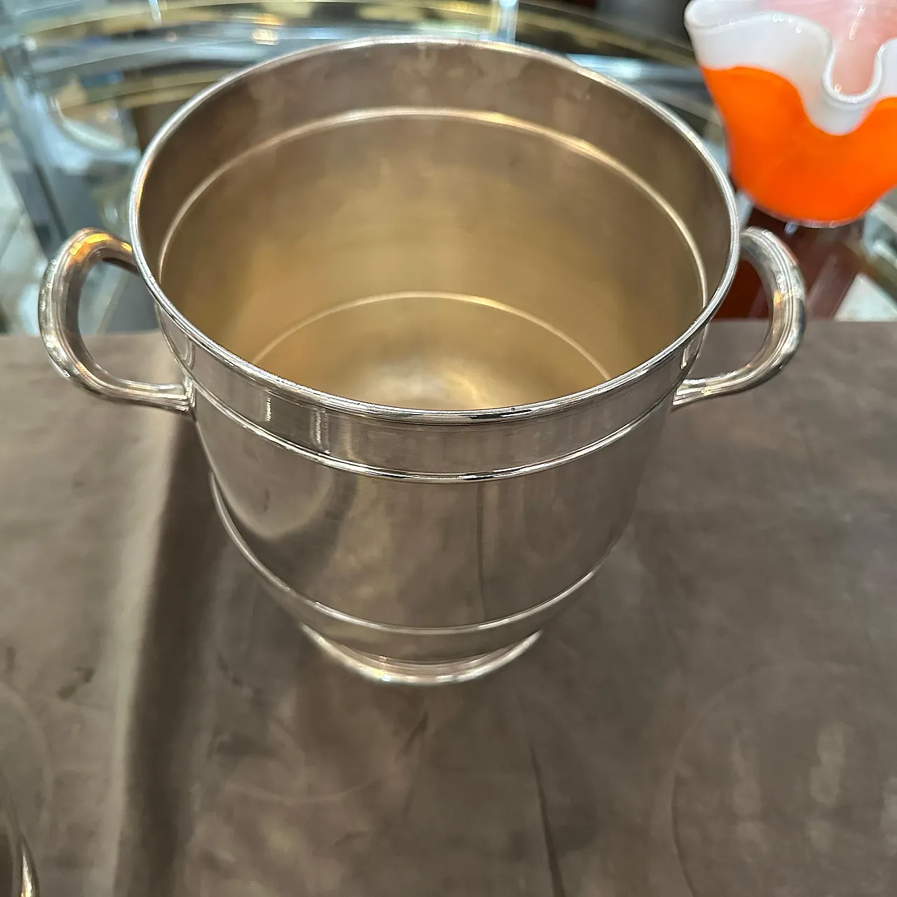 Pair of silver-plated wine coolers, 1970s 8