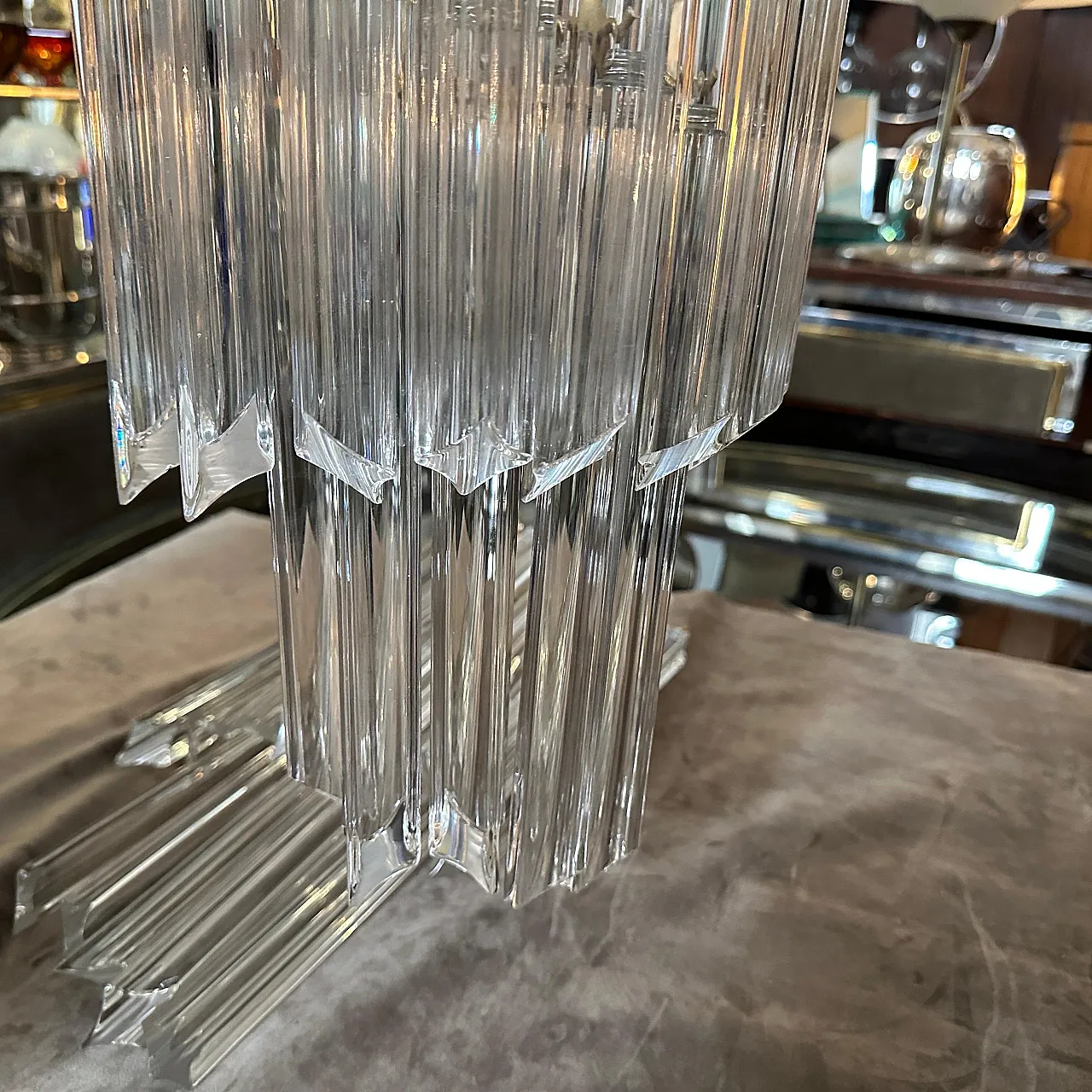 Pair of Murano glass wall sconces by Venini, 1970s 12