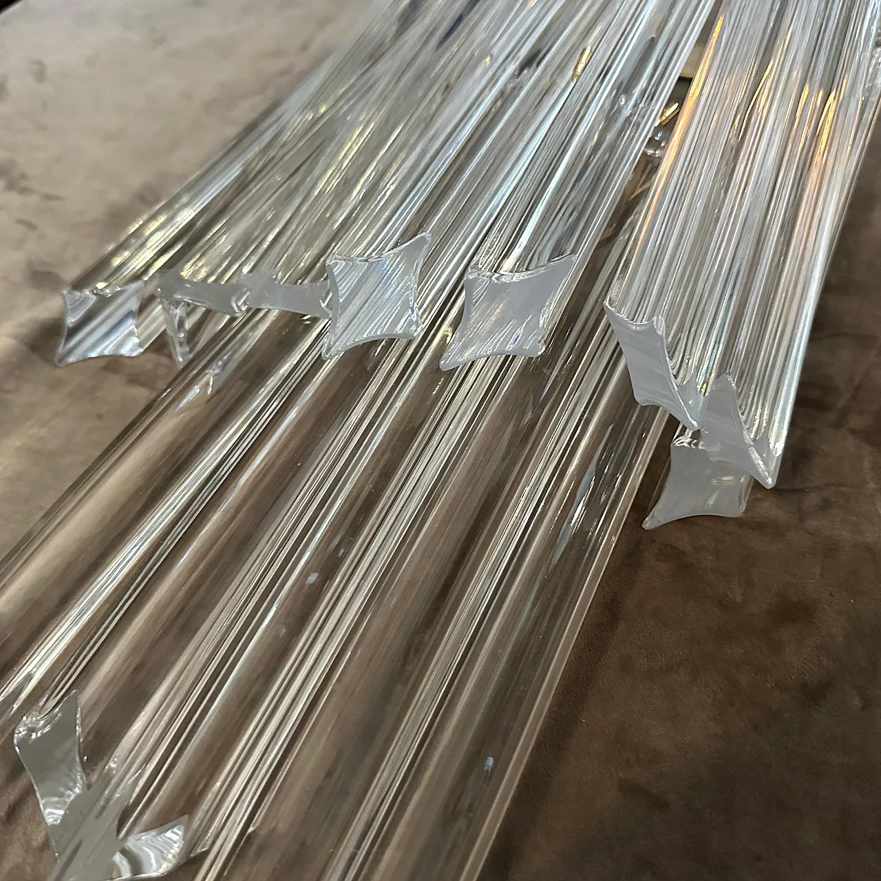 Pair of Murano glass wall sconces by Venini, 1970s 13