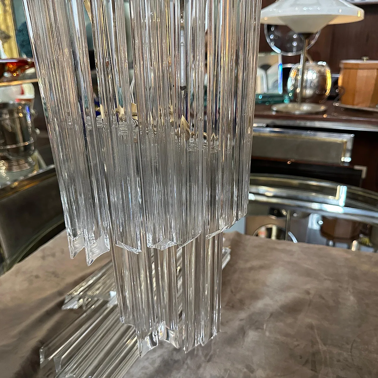 Pair of Murano glass wall sconces by Venini, 1970s 14