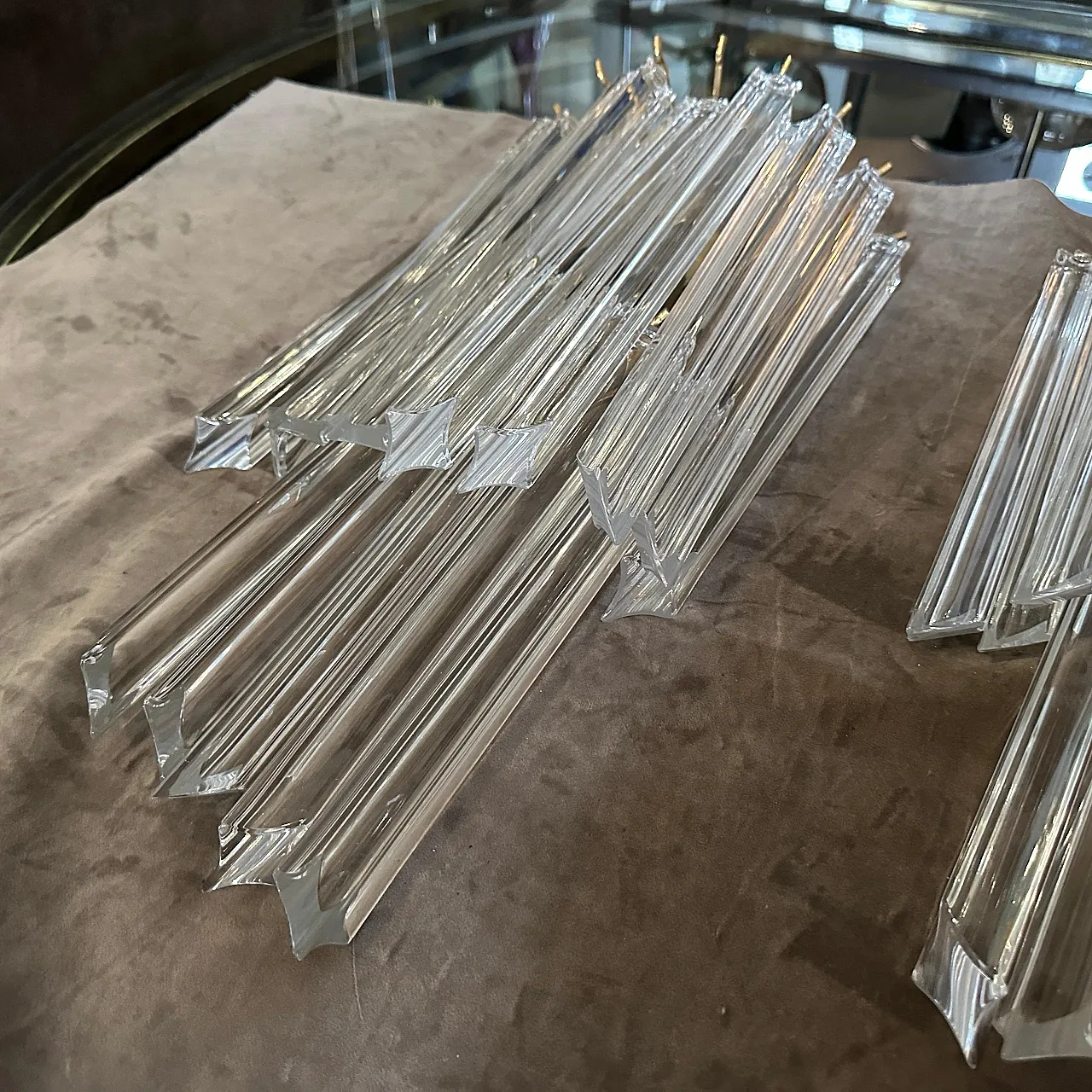 Pair of Murano glass wall sconces by Venini, 1970s 15