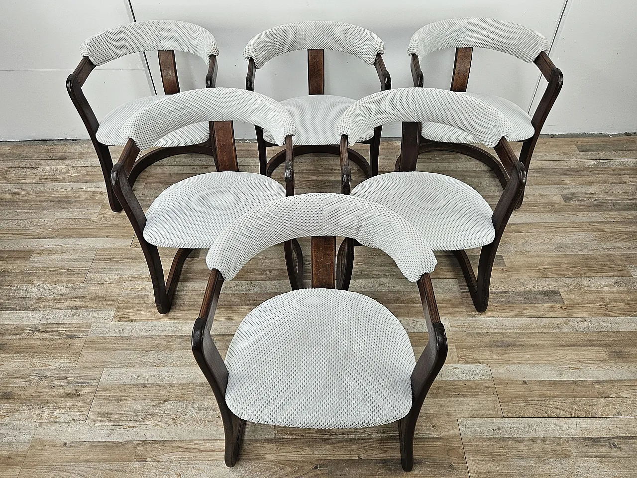 6 poltrone  attribuite a Pozzi e Verga, anni '70 2