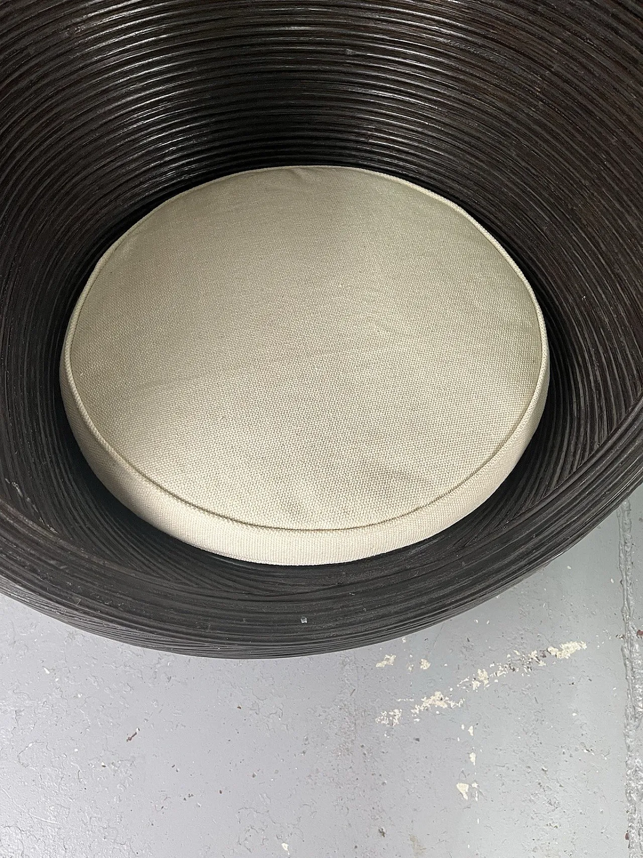 Pair of wicker and fabric armchairs by Vivai del Sud, 1980s 13