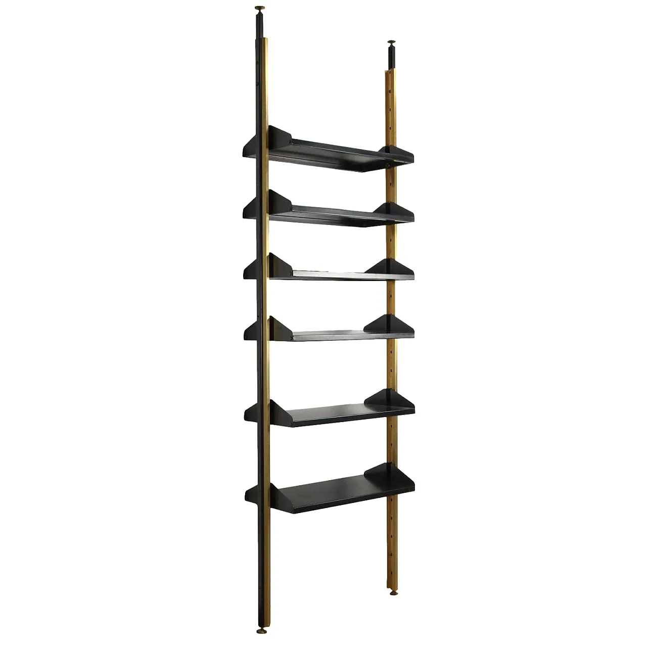 Metal and aluminium bookcase, late 20th century 1