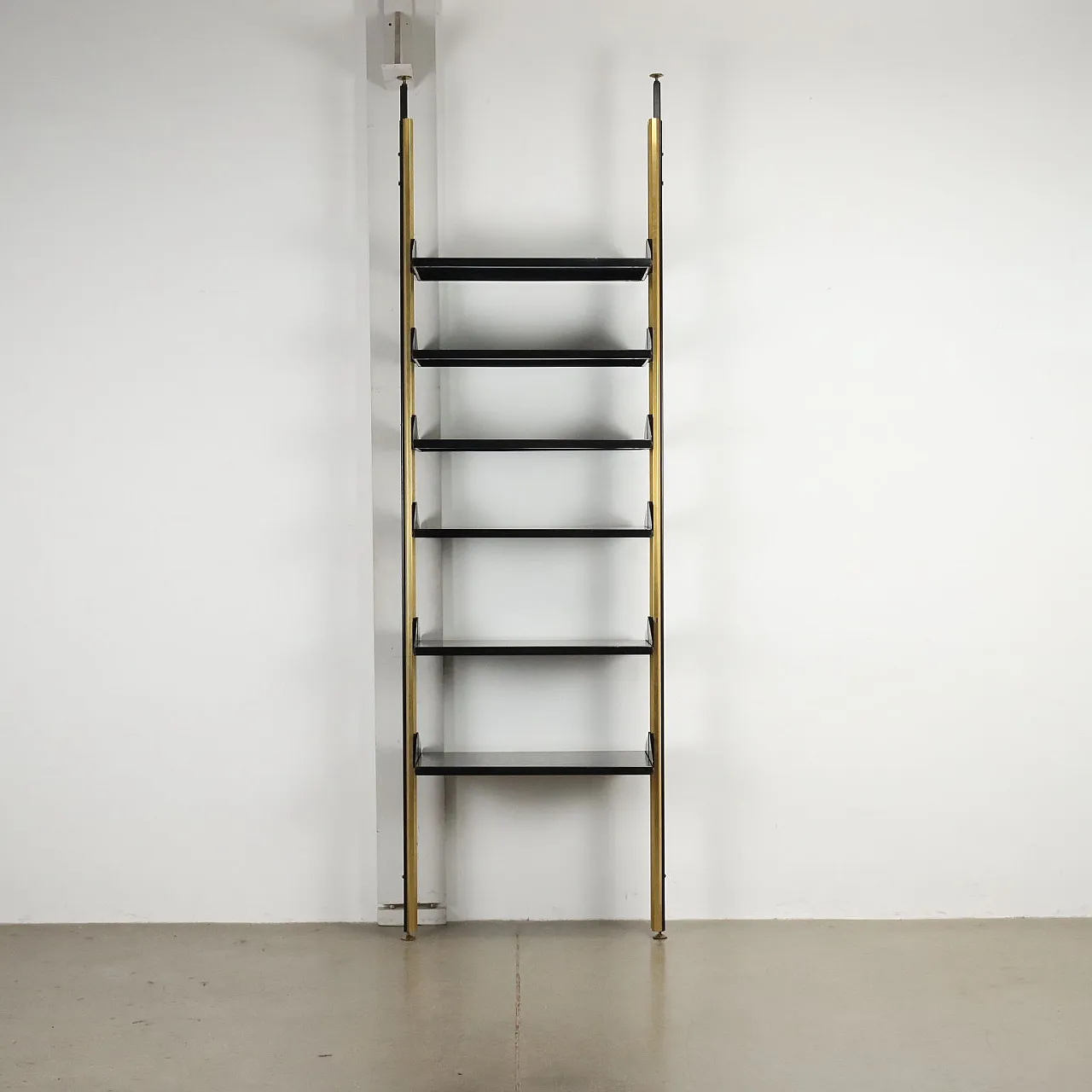 Metal and aluminium bookcase, late 20th century 4