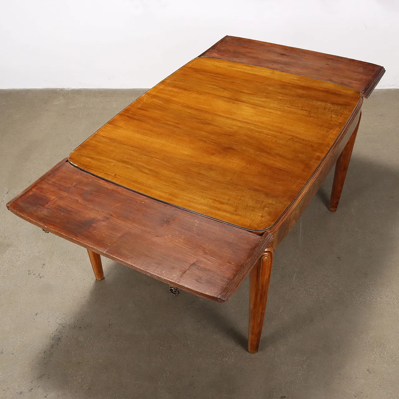 Table in briarwood and glass, early 20th century 3