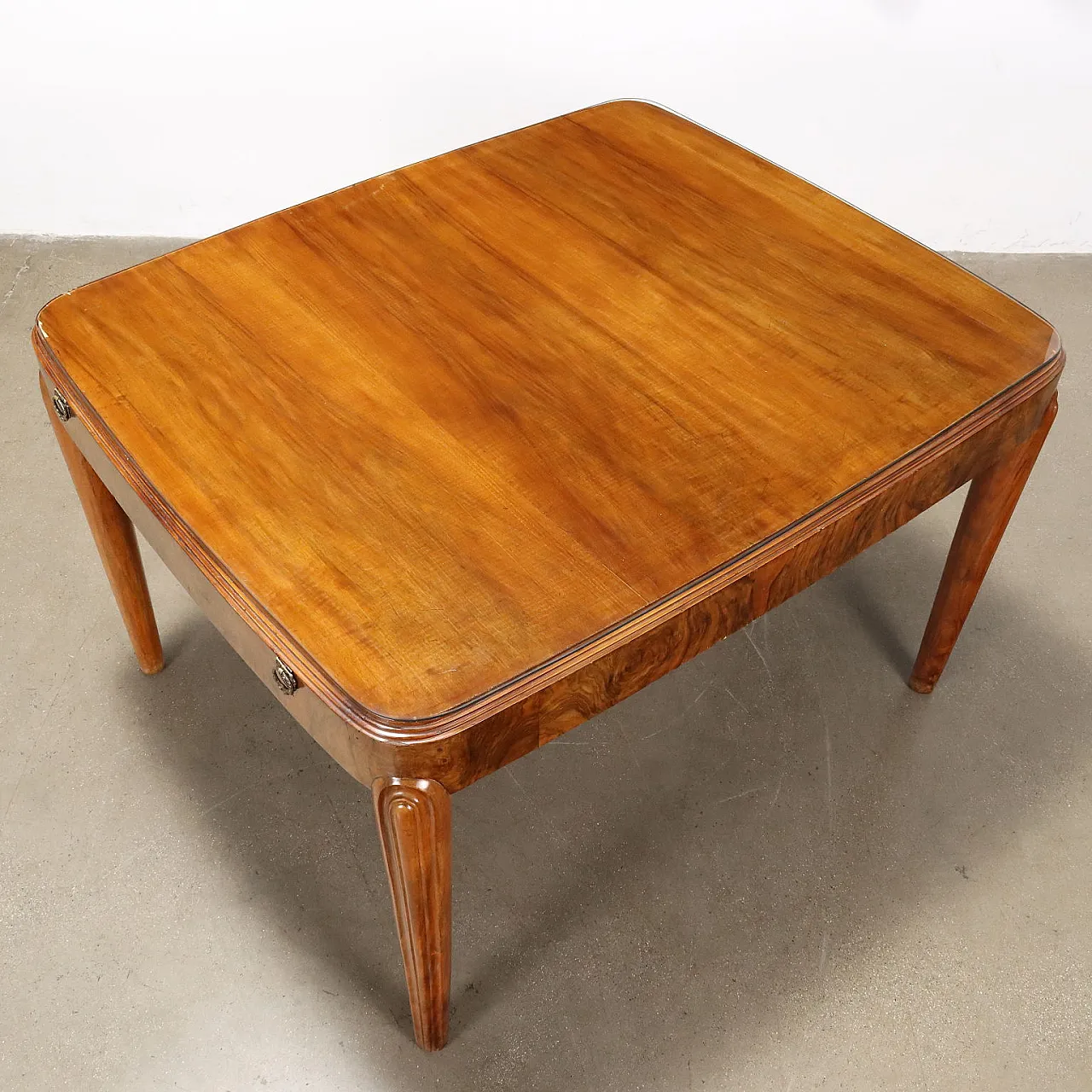 Table in briarwood and glass, early 20th century 9