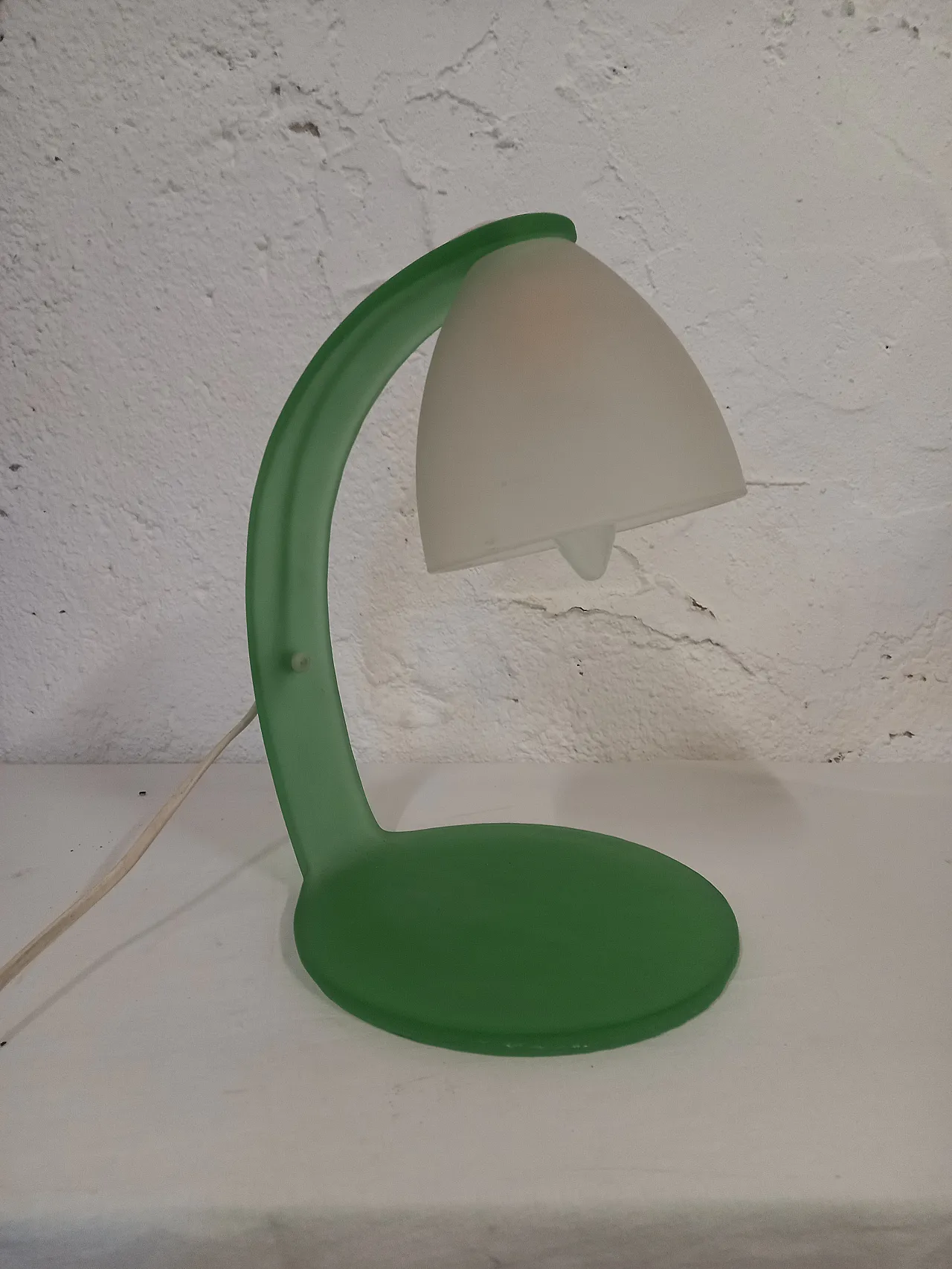 Pair of two -tone glass table lamps 13