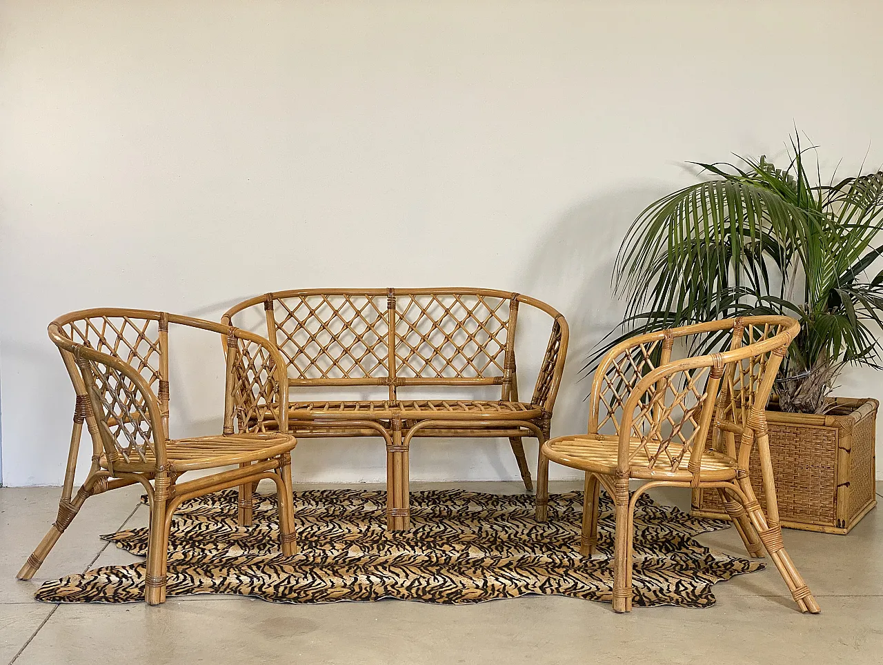 Bamboo living room, 80s 1