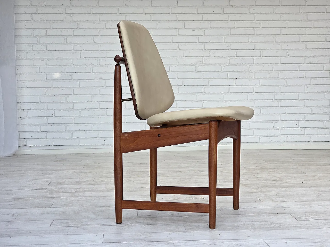 1960s, Danish design by Arne Vodder, set of 3 chairs, teak wood, furni 5