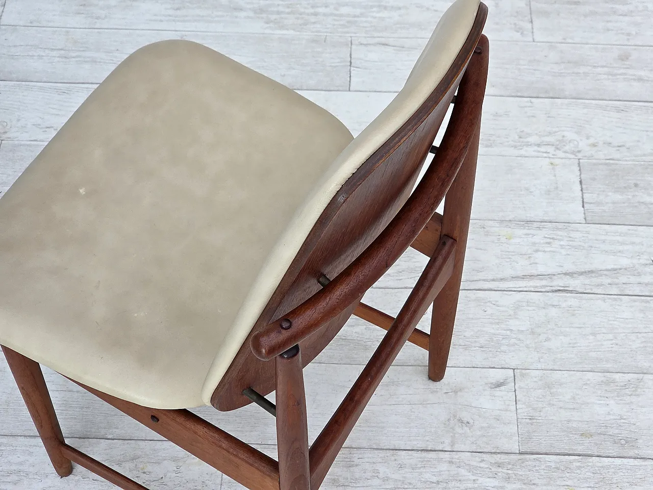 1960s, Danish design by Arne Vodder, set of 3 chairs, teak wood, furni 15