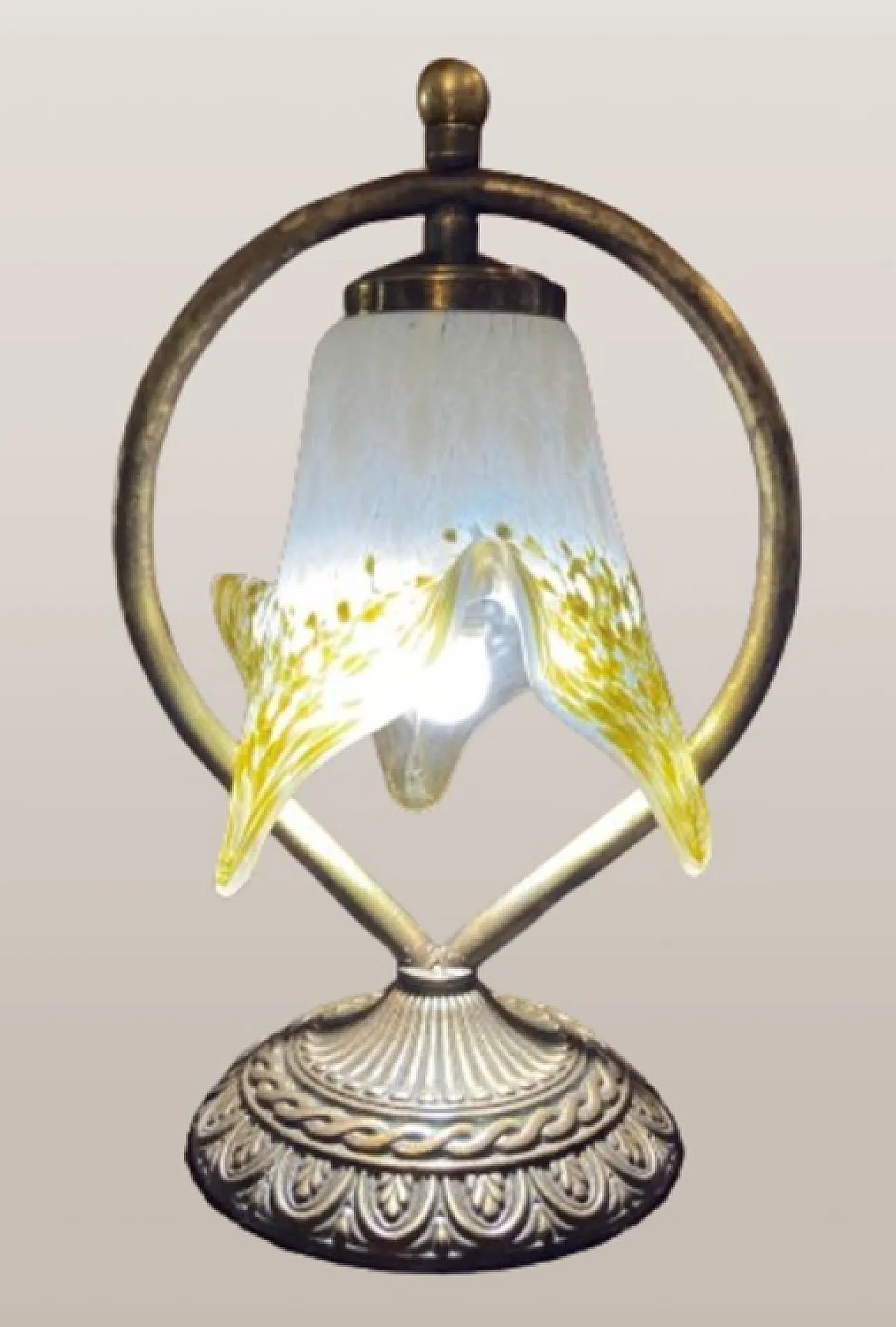 Lámpara de mesa Art Nouveau vintage, 1940 1