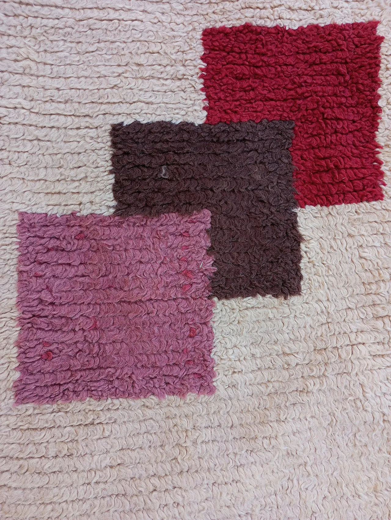 Tappeto Cogolin art decò annodato a mano in lana, anni '50 6