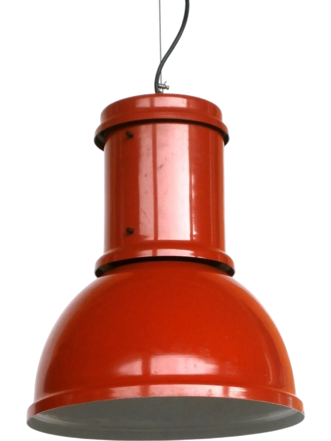 Coppia di lampade da soffitto a soppalco industriali, anni '60 9