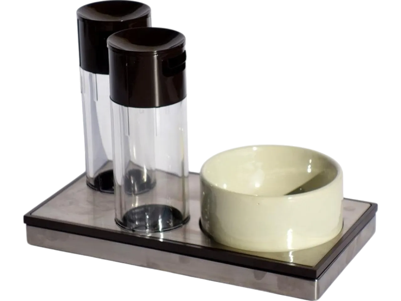 Oil, vinegar, salt and pepper set by Roberto Sambonet, 1970s 7