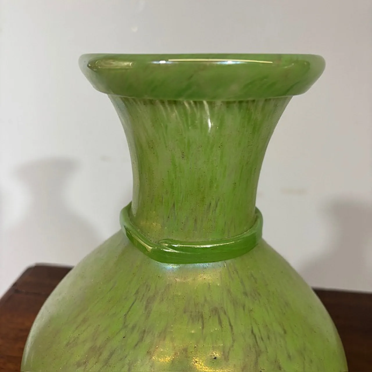 Coppia di vasi Fratelli Toso Vetri Murano a lustri metallici, anni '60 10