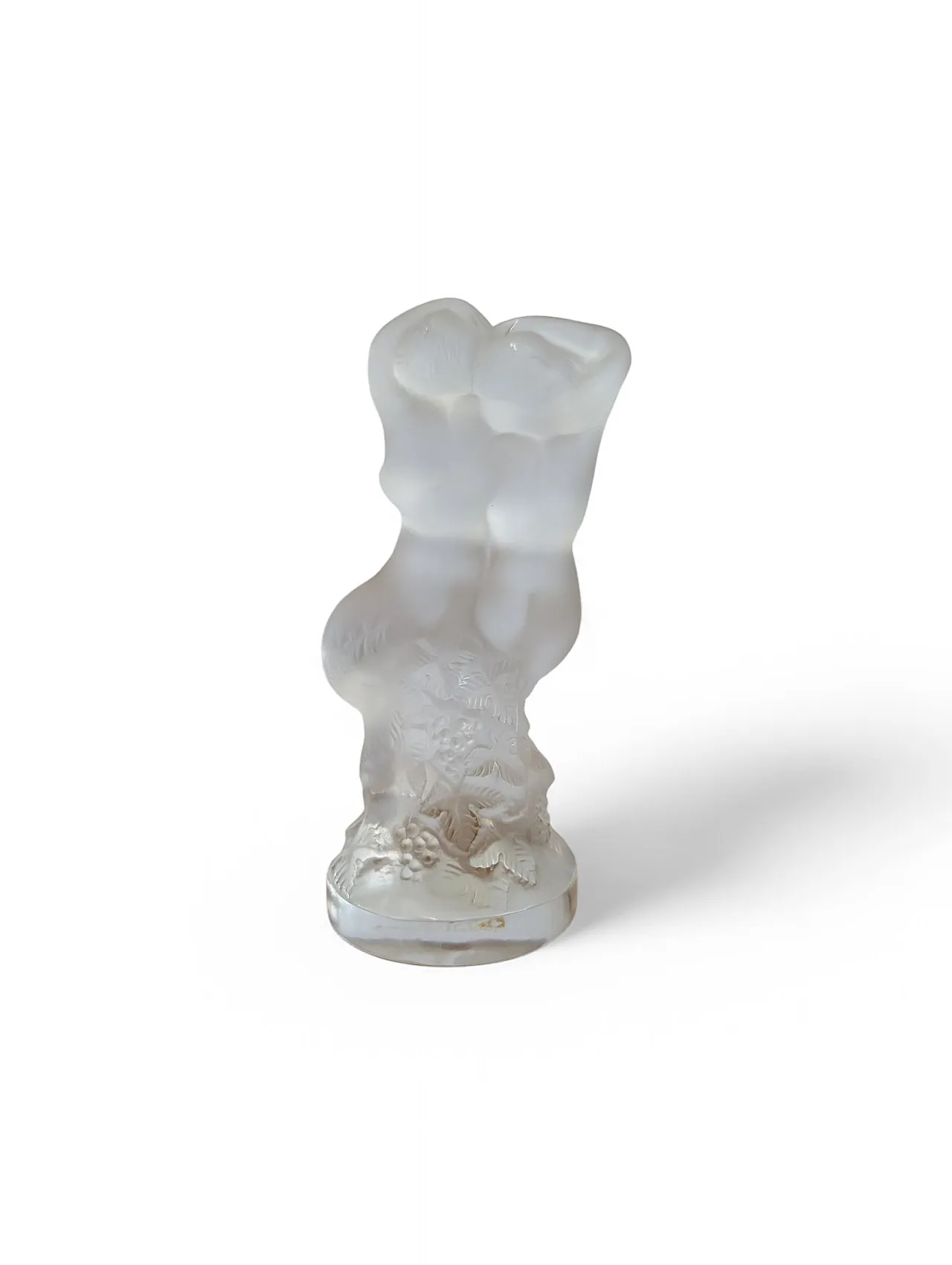 Statuetta donne in posa in cristallo Lalique France, anni '90 2