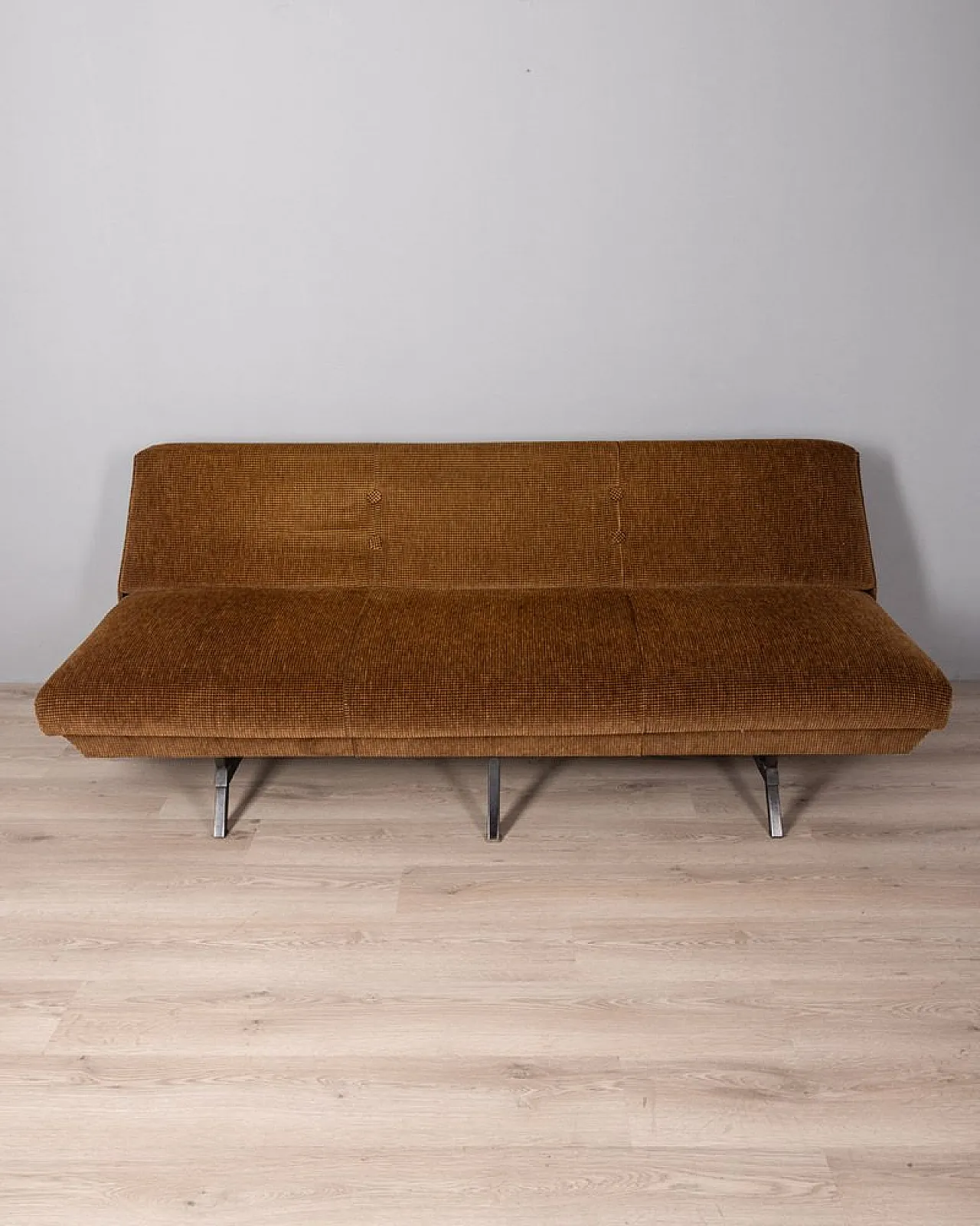 Convertible sofa in two-tone fabric, 1960s 2
