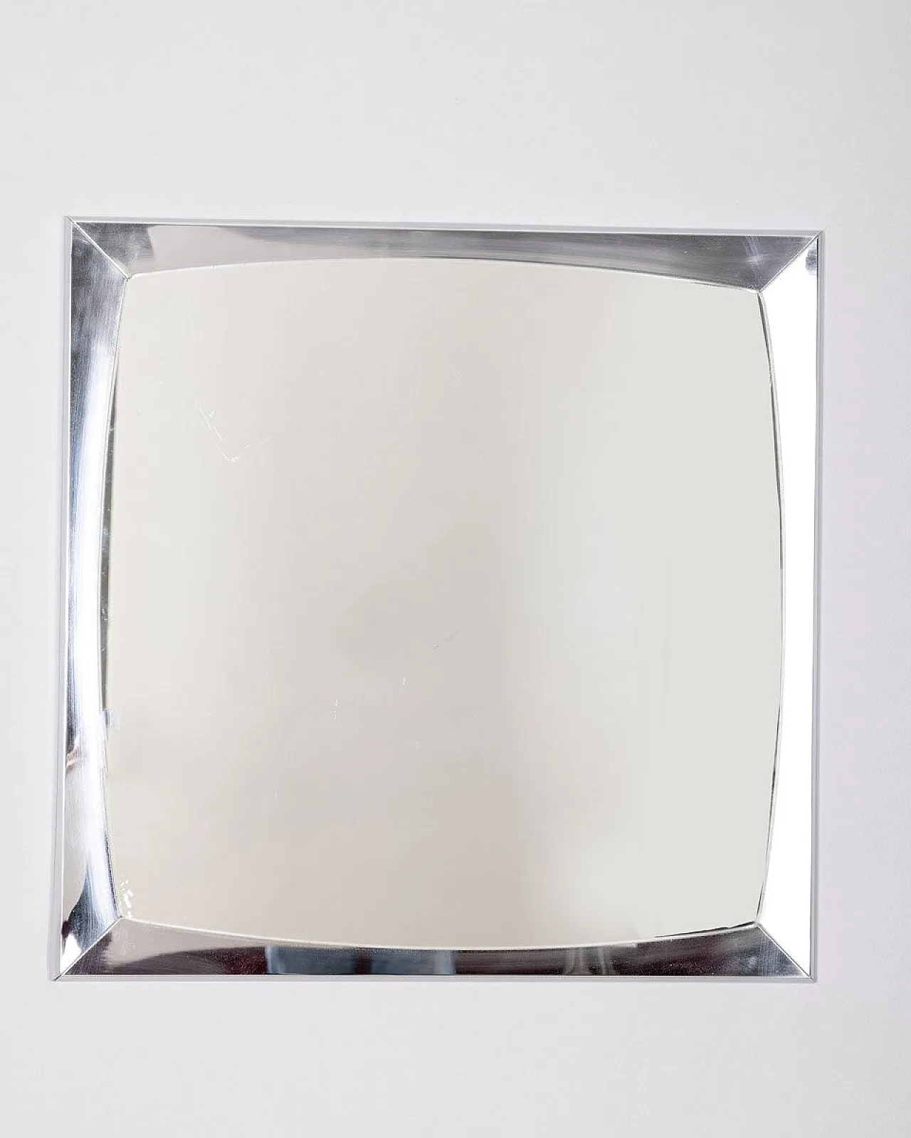 Wall mirror in chrome metal, 1970s 1