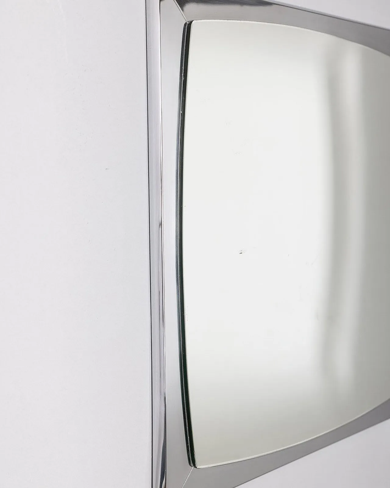Wall mirror in chrome metal, 1970s 3