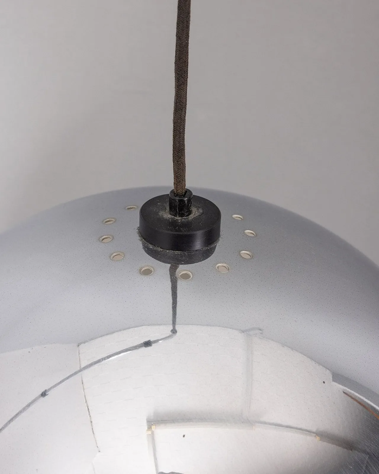 Lampada da parete regolabile in metallo cromato, anni '70 4