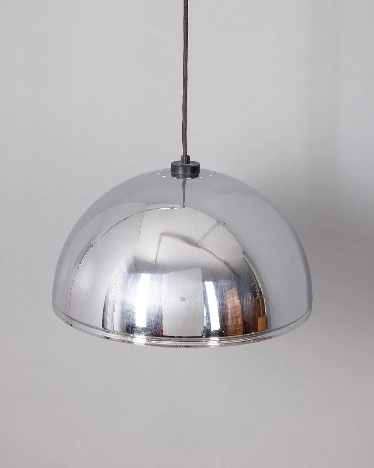 Lampada da parete regolabile in metallo cromato, anni '70 5