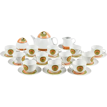 Bhreuther Whldsassen ceramic tea set, mid-19th century