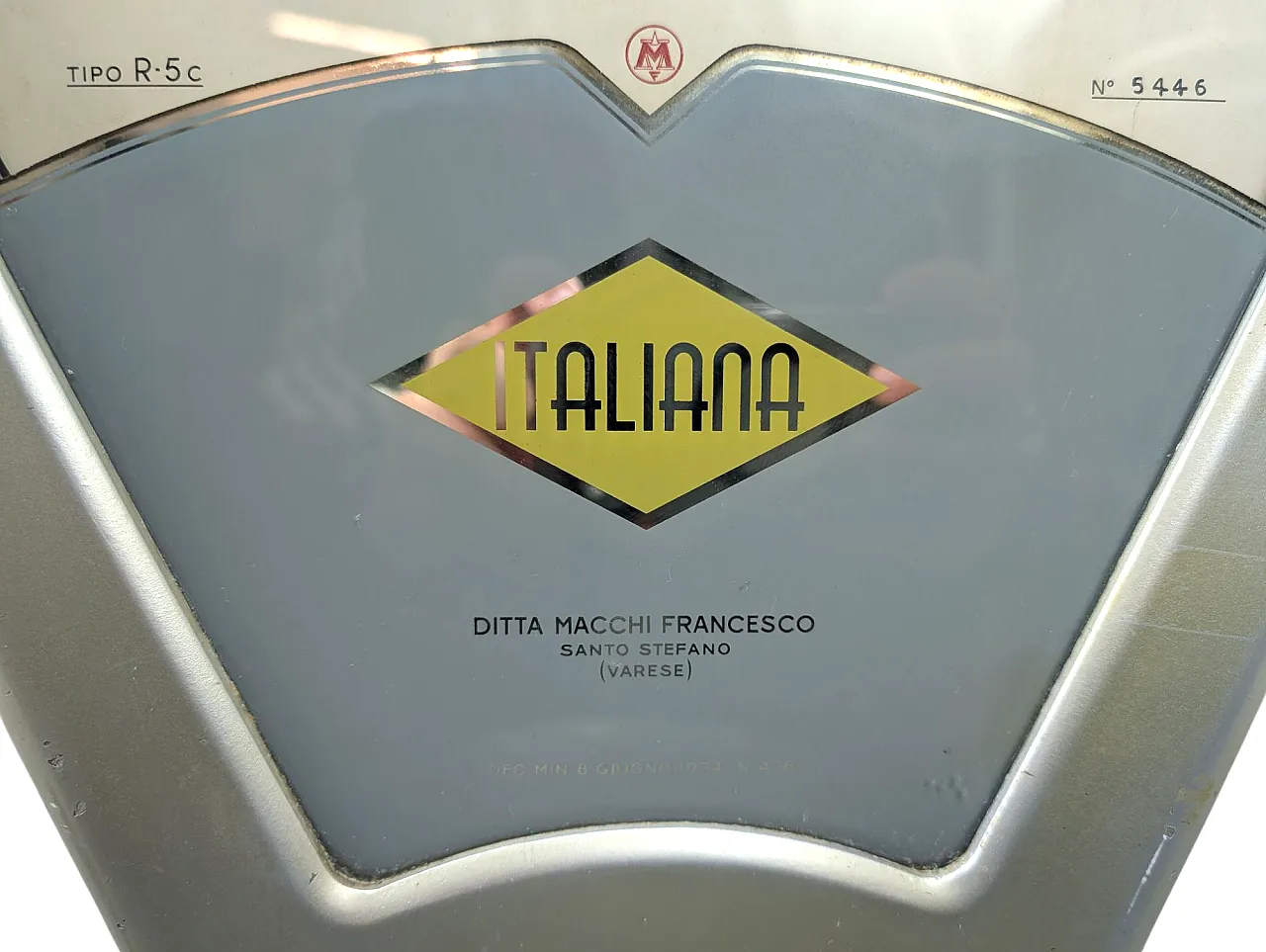 Bilancia vintage Italiana di Macchi F., anni '50 4