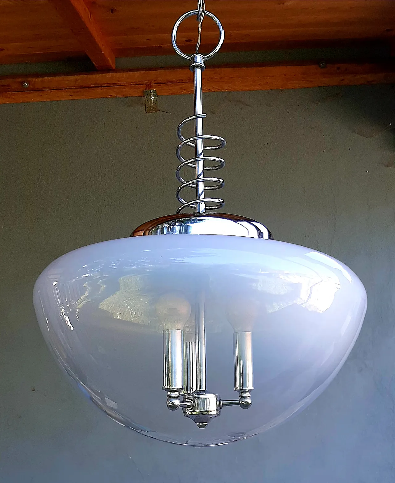 Lampadario da soffitto Murano, 70s 8