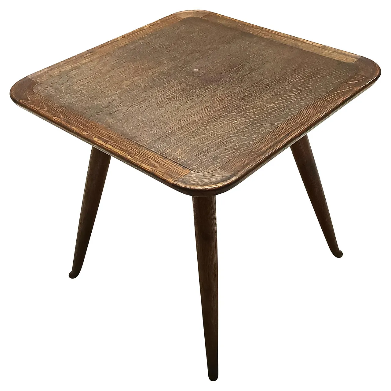 Tavolino in massello di rovere Durmast di Paolo Buffa, anni '60 1
