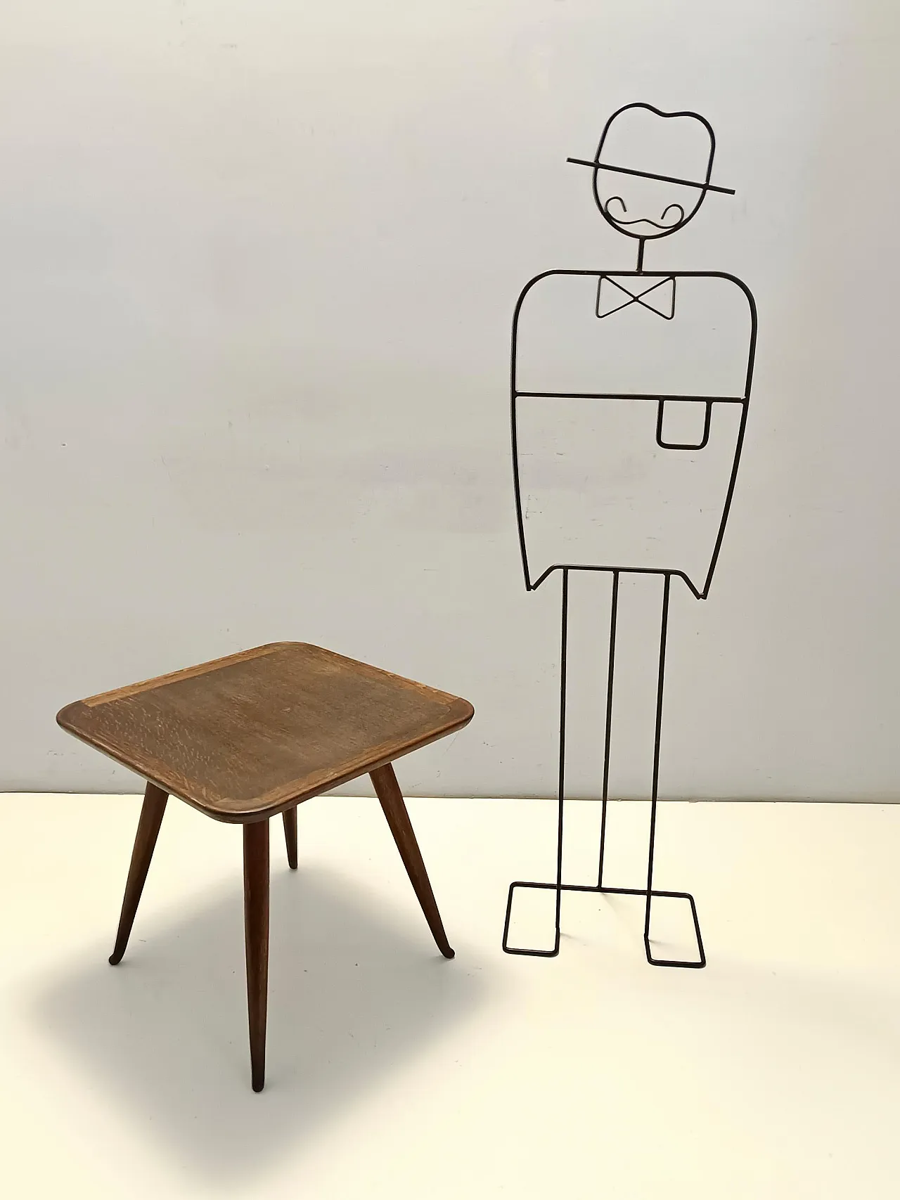 Tavolino in massello di rovere Durmast di Paolo Buffa, anni '60 4