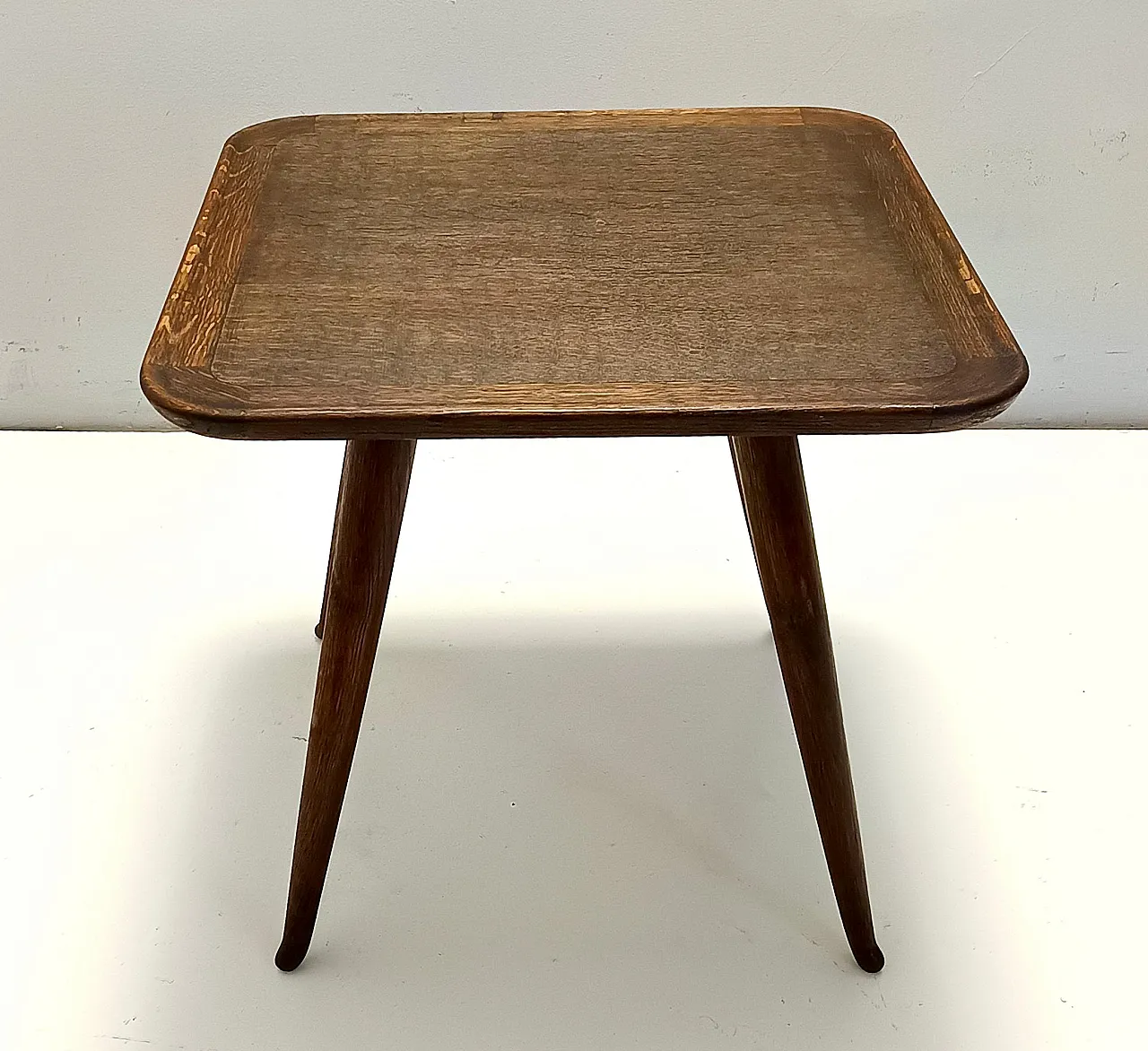 Tavolino in massello di rovere Durmast di Paolo Buffa, anni '60 6