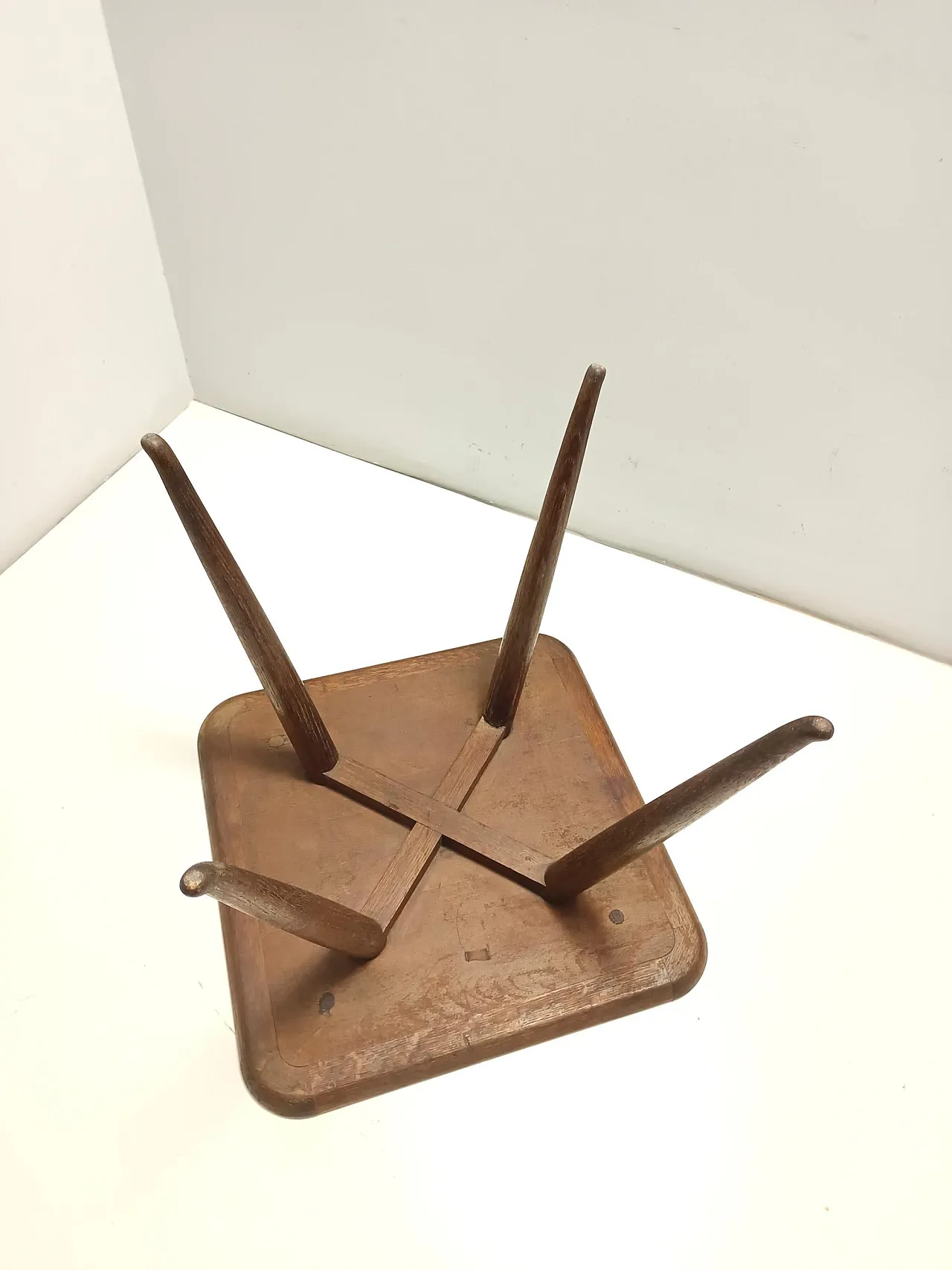 Tavolino in massello di rovere Durmast di Paolo Buffa, anni '60 12